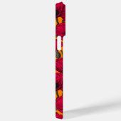 Bienenfresser und -mohn auf Orange Case-Mate iPhone Hülle (Rückseite / Rechts)