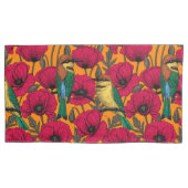 Bienenfresser und -mohn auf Orange Kissenbezug (Vorderseite-Links)