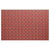 Bienenfresser und -mohn auf Orange Stoff (Yard (91,4 cm))