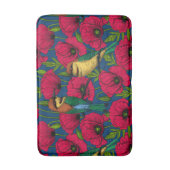 Bienenfresser und -mohn badematte (Vorderseite Vertikal)