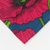 Bienenfresser und -mohn fleecedecke (Ecke)