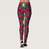 Bienenfresser und -mohn leggings (Rückseite)