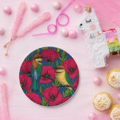 Bienenfresser und -mohn pappteller (Party)