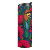 Bienenfresser und -mohn thermosbecher (Nach links gedreht)