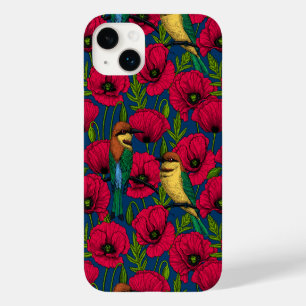 Bienenfresser und Mohnblumen Case-Mate iPhone 14 Plus Hülle