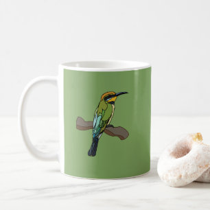 Bienenfresser-Vogel-Kunst-Wildlife Kaffeetasse