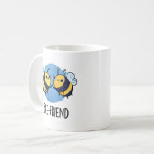 Bienenfreund Funny Insect Bee Pun Kaffeetasse (Vorderseite Links)