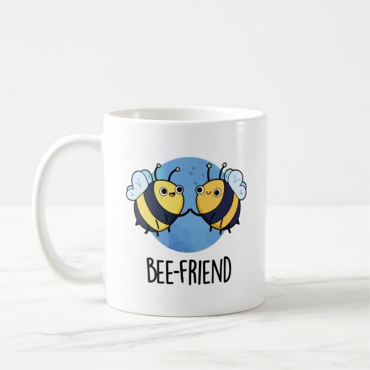 Bienenfreund Funny Insect Bee Pun Kaffeetasse (Links)