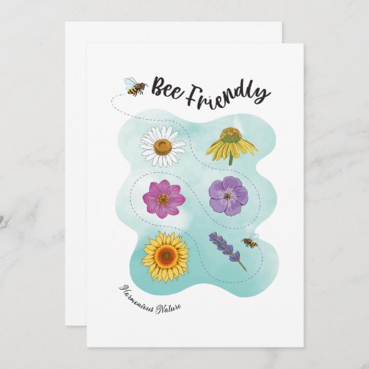 Bienenfreundlich - Harmonische Natur (Vorne/Hinten)