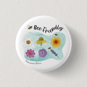 Bienenfreundlich - Harmonische Natur Button