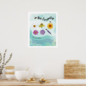 Bienenfreundlich - Harmonische Natur Poster (Küche)