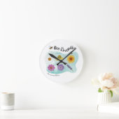 Bienenfreundlich - Harmonische Natur Runde Wanduhr (Zuhause)
