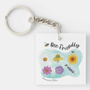 Bienenfreundlich - Harmonische Natur Schlüsselanhänger