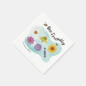Bienenfreundlich - Harmonische Natur Serviette (Ecke)