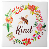 Bienenfreundliche Blumen Fliese (Vorderseite)