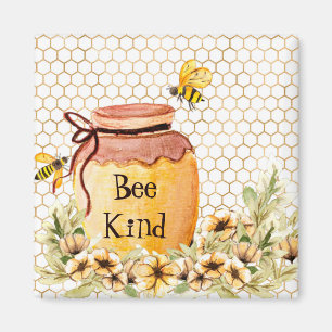 Bienenfreundlicher Honigtopf  Magnet