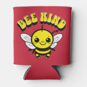 Bienenfreundliches Textdesign Dosenkühler (Vorderseite)