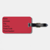 Bienenfreundliches Textdesign Gepäckanhänger (Rückseite horizontal)