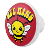 Bienenfreundliches Textdesign Keramikknauf (Rechts)