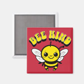 Bienenfreundliches Textdesign Magnet (Vorderseite/Rückseite)