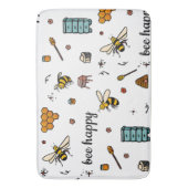 Bienenfröhliche niedliche Bienenart Badematte (Vorderseite Vertikal)
