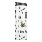 Bienenfröhliche niedliche Bienenart Thermosbecher (Nach rechts gedreht)