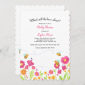 Bienenfrühlingsdusche Einladung (Vorne/Hinten)