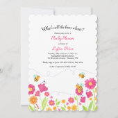 Bienenfrühlingsdusche Einladung (Vorderseite)