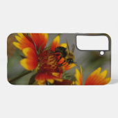 Bienenfutter auf einer Blume Samsung Galaxy Hülle (Rückseite (Horizontal))