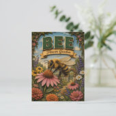 Bienengarten POPCUT Postkarte (Stehend Vorderseite)