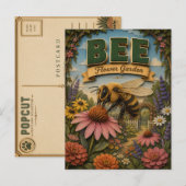 Bienengarten POPCUT Postkarte (Vorne/Hinten)