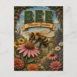 Bienengarten POPCUT Postkarte