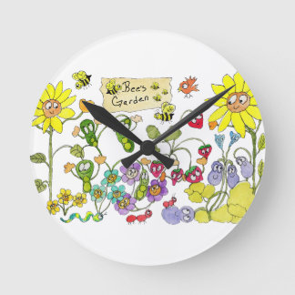 Bienengarten Runde Wanduhr