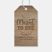 Bienengebet - Rustikales Honig Geschenkanhänger (Rückseite)