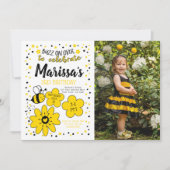 Bienengeburt Einladung (Vorderseite)