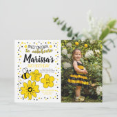 Bienengeburt Einladung (Stehend Vorderseite)