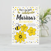 Bienengeburt Einladung (Stehend Vorderseite)