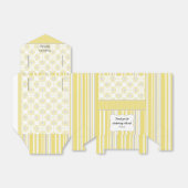 Bienengelb und graue Geometrie Geschenkschachtel (Ungefaltet)