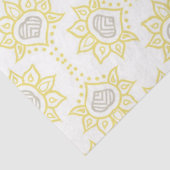 Bienengelb und graue Geometrie Seidenpapier (Ausschnitt)