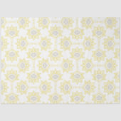 Bienengelb und graue Geometrie Seidenpapier (Vorderseite)