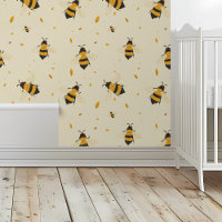 Bienengelbe Hummelkinder-Zimmer-Kinderzimmer
