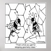 Bienengeometrie Poster (Vorne)