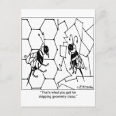 Bienengeometrie Postkarte (Vorderseite)