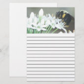 Bienengesäumt Briefpapier (Vorne/Hinten)