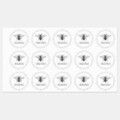 Bienengeschäft Etiketten (Blatt)