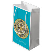 Bienengeschenktasche Kleine Geschenktüte (Rückseite Schrägansicht)