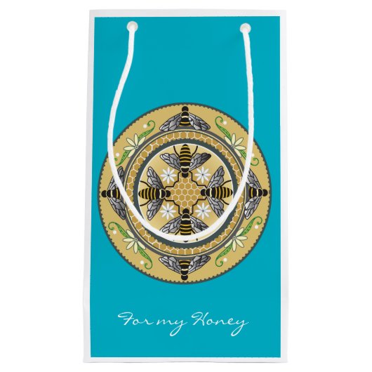 Bienengeschenktasche Kleine Geschenktüte (Vorderseite)