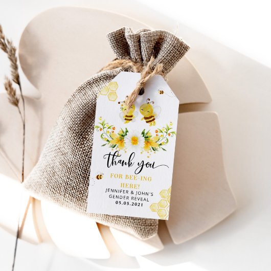 Bienengeschlecht enthüllt danke geschenkanhänger