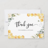Bienengeschlecht enthüllt Dankeschön-Karte Karte (Vorderseite)