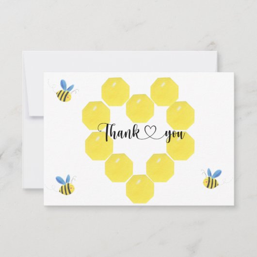 Bienengeschlecht enthüllt Dankeschön-Karte Karte (Vorderseite)